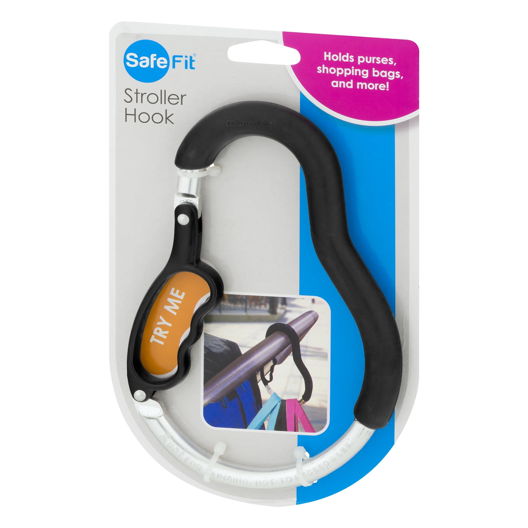 safe fit stroller hook