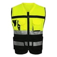 thumbnail image 1 of Gilet Réfléchissant Gilet Réfléchissant Maillot de Cyclisme Réfléchissant [Jaune Noir TG], 1 of 8