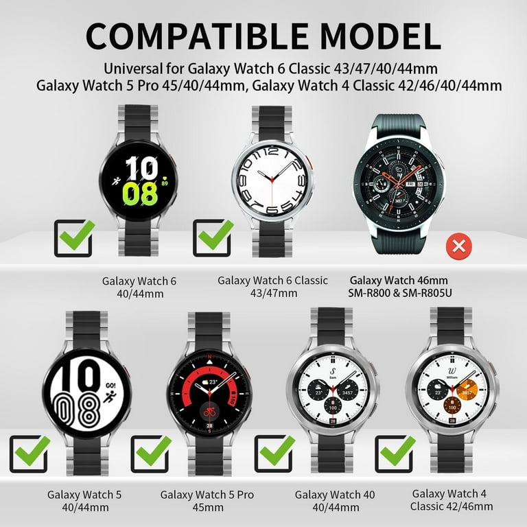 CIRUTVAL Samsung Galaxy Watch 6 Band Classic 43mm 47mm 40mm