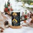 thumbnail image 2 of Yayeee Flameless Candles with Remote Flickering Battery Operated Multi Color Changing, Navy Blue Art Pattern, 2 of 7