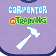 thumbnail image 4 of Inktastic Carpenter in Training Boys or Girls Baby Bib, 4 of 4