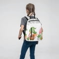 thumbnail image 5 of Naloa Cactus Gnome Print Lightweight DayBackpack Suitable for school, work, shopping, travel, etc., 5 of 5