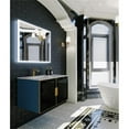 thumbnail image 6 of Solaria 36" Wall Mounted Blue Vanity Set in White Left Porcelain Top - in Gold, 6 of 10