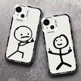 thumbnail image 2 of Funda de teléfono con patrón de Matchman de dibujos animados para iPhone 13, 12, 11 Pro Max, X, XR, XS Max, 14 Pro, 7, 8 Plus, Mini funda trasera suave transparente Fivean unisex, 2 of 2