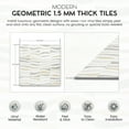 thumbnail image 3 of PowerSellerUSA Self-Stick Vinyl Modern Geometric Floor Tiles Ultra Durable 1.5mm Thick Tiles, 2-Pack/40 Square Ft., 12" x 12", Waves, 3 of 8