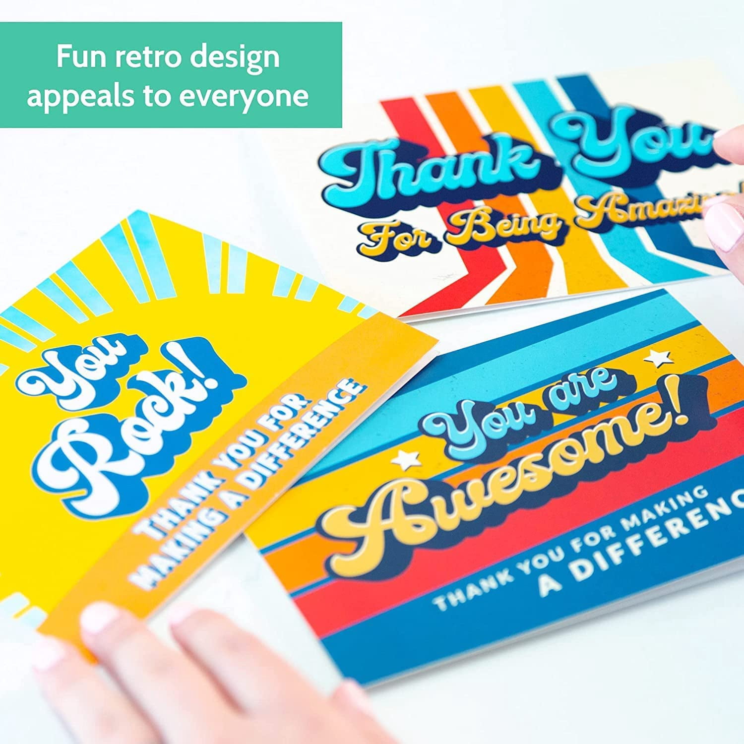 T MARIE 96 Appreciation Cards with Envelopes - Team Gifts, Teacher Gifts Bulk, Volunteer and Employee Appreciation Cards, Gratitude and Encouragement Cards for Nurse Appreciation Week