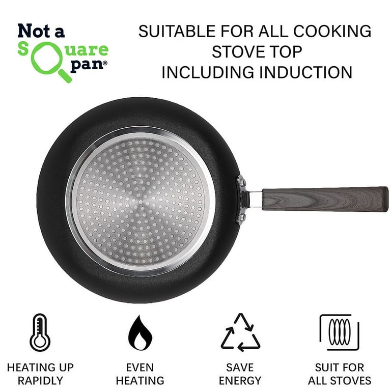 Not A Square Pan Aluminum Non Stick 2 -Piece Frying Pan Set