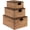 Chestnut, variant on Best Choice Products Set of 3 X-Large, Large, & Medium Woven Storage Baskets W/Lids, Hyacinth Organizer Bins - Brown