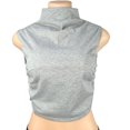 thumbnail image 3 of Chbgutlmr Going out Tops for Women High Neck Ruched Tank Top Slim Fitting Casual Sleeveless Crop Tops, 3 of 5