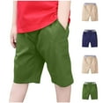 thumbnail image 5 of Odeerbi 3-10 Años Niños Verano Algodón Bermudas Pantalones Cortos Deportivos Cintura Elástica Ropa de Trabajo Pantalones Cortos, 5 of 5