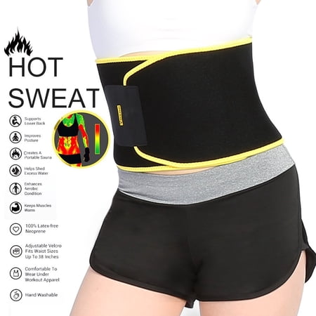 Yosoo Waist Trimmer Belt - Neoprene Waist Sweat Band for Slimmer Water Weight Loss Mobile Sauna Tummy Tuck Belts Strengthen Tummy Abs During Exercising Workout