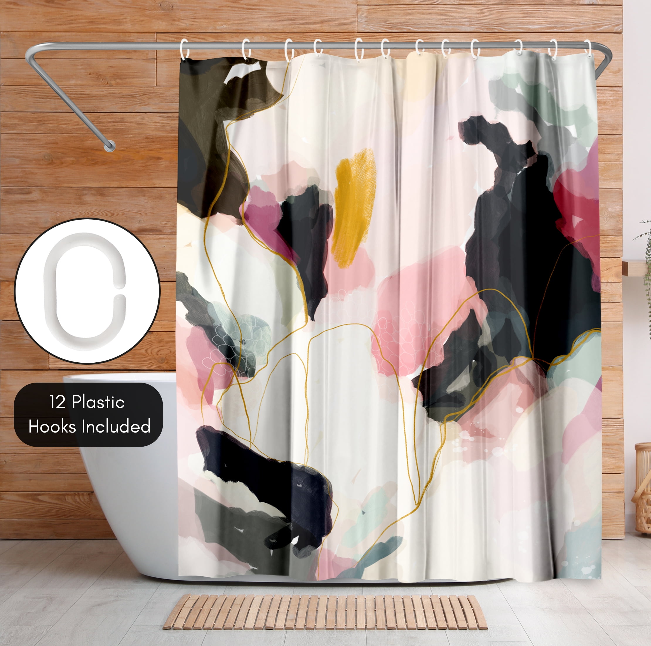 Americanflat 71" x 74" Shower Curtain, Homecoming by Louise Robinson