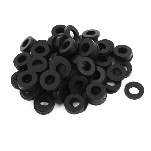 Anillo O de 10 x 19 x 3 mm, Junta de Manguera de Goma Plana, Lote de 100 piezas para Grommet
