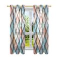thumbnail image 7 of Yayeee Window Curtains Set of 2 for Living Room Light Filtering 63"x42", Colorful Art Pattern, 7 of 7