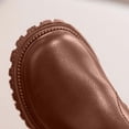 thumbnail image 2 of Eltusu Girls Booties, No Slip Windproof Casual Spring Winter Ankle Boots Brown Size 11.5 Little Kids, 2 of 6