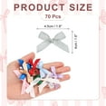 thumbnail image 2 of Mini Ribbon Bow 1.8 Inch Mini Small Fabric Satin Ribbon Flower Bows for Craft DIY Cake Sewing Wedding Birthday Party Wrapping Christmas Decoration, (Pack of 70, Grey), 2 of 4