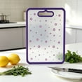 thumbnail image 5 of WIZUTIZ Dishwasher Safe Tempered Glass Food Prep Cutting Board with Handle Decorative Printed Scratch Resistant Kitchen Chopping Mat Household Countertop Cooking Prep Surface, 5 of 6