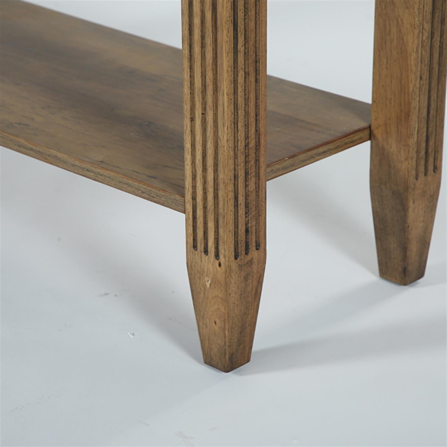 Demi Bonn 70.8" Console Table, 4 - Drawer Farmhouse Sofa Tables with Bottom Storage Tribesigns, Foyer Display Table, Brown