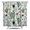 White-197, variant on Desert Style Cactus Shower Curtain, Waterproof Fabric, Machine Washable, Includes Hooks, Boho Cactus and Watercolor Succulent Design for Bathroom
