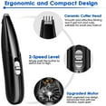 Puseky Dog Clippers for Grooming, Cordless Cat and Small Dogs Clipper, Low Noise Electric Pet