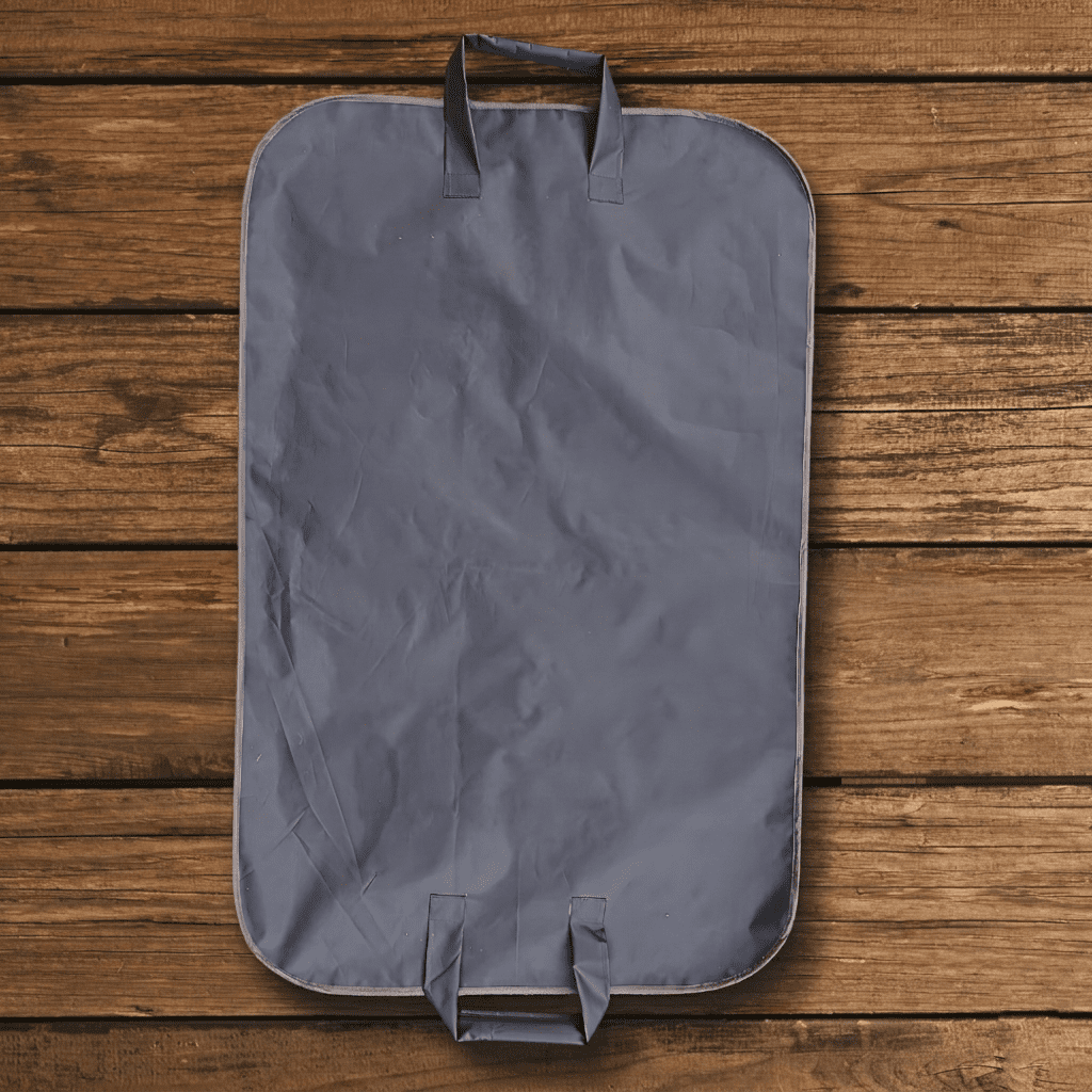 IVILLAGE Non Woven Suit Cover for Men, Blazer & Coat Garment Bag with Zipper, Foldable Suit Bag with Transparent Window, Dustproof Clothes Storage Organizer with Handle for Travel & Wardrobe