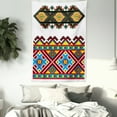 thumbnail image 4 of Ethnic Tapestry, Retro Ukrainian Embroidery Ornament Traditional Cultural Folk Heritage Artful Design, Wall Hanging for Bedroom Living Room Dorm Decor, 40W X 60L Inches, Multicolor, by Ambesonne, 4 of 5
