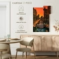 thumbnail image 5 of Elephant Stock Chicago River Wall Art - Vertical Canvas Wall Art - Living Room Wall Decor - Places Canvas - Orange And Teal Decor - 34" x 51", 5 of 8