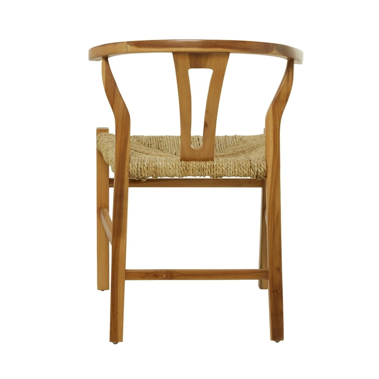 Wishbone Teakwood & Banana Leaf Chair Wishbone Teakwood & Banana Leaf Chair