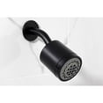 thumbnail image 4 of Kingston Brass KBX8140KNL Convergent Double-Handle Tub and Shower Faucet with Knurled Handle, Matte Black, 4 of 7