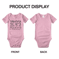 thumbnail image 3 of Grandma You Gotta Come Get Me Your Daughter Is Freaking Out Funny Baby Girl Boys Romper, 3 of 5