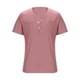 thumbnail image 3 of Ohufall Men's Tee Shirts Short Sleeve Trendy Summer T-shirts Henley Neck Casual Tops Mens Tees with Pocket, 3 of 5