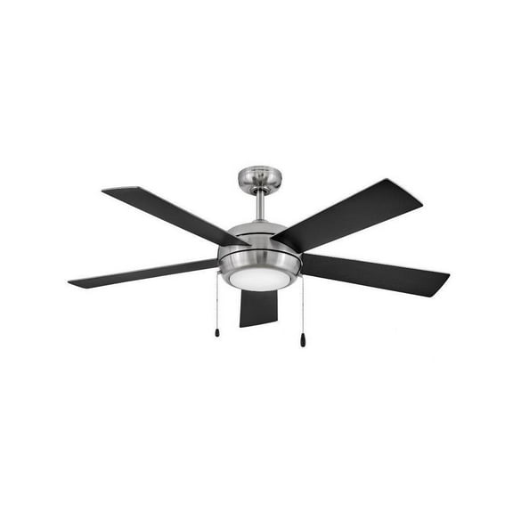 52 inch 5 Blade Ceiling Fan with Light Kit-Brushed Nickel Finish Bailey Street Home 81-Bel-4543956