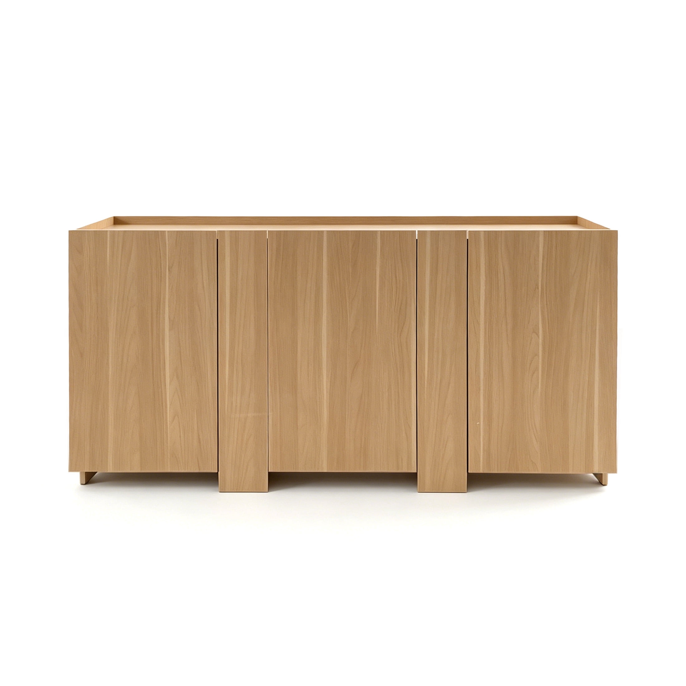 Christopher Knight Home 65.75" Modern Sideboard Cabinet with 3 Doors, Hidden Storage, Light Oak