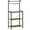 Rustic Brown, Black, variant on Kitchen Bakers Rack with Storage, 4 Tiers Coffee Bar Station, Microwave Stand with 8 S-Shaped Hooks, Kitchen Storage Shelf Rack for Small Spaces, Black BB04HB01