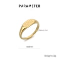thumbnail image 2 of PAMTIER Women's Stainless Steel Minimalist Personalized Number 11:11 Ring Gold Size 8, 2 of 5