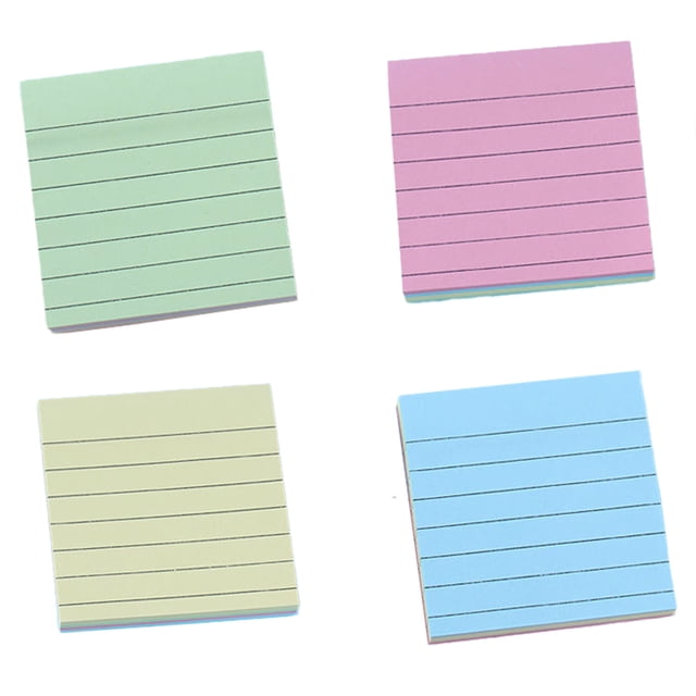 10pc 3x3 Lightcolored Line Notes Direct Manufacturers Direct Index Stickers Tear Paper Brick