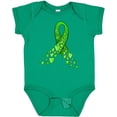 thumbnail image 3 of Inktastic Mental Health Awareness Ribbon with Green Hearts Boys or Girls Baby Bodysuit, 3 of 5