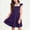 Dark Blue, variant on ITSAME Girls Midi Dresses Mesh Splicing Ruffle Sleeveless Summer Casual A-Line Dresses Purple Size 12-13