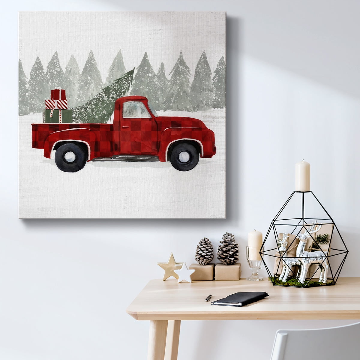 Yuletide Camper III- Gallery Wrapped Canvas