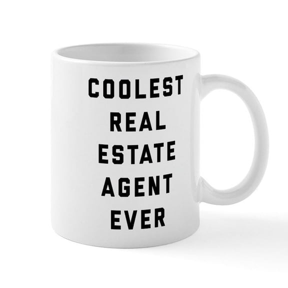 CafePress - Coolest Real Estate Agent Ever - 11 oz Ceramic Mug - Novelty Coffee Tea Cup