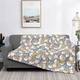 thumbnail image 2 of Fotbe Cute Rabbit Manta de Franela con Estampado, Manta Ultrasuave para Cama, Sofá, Auto, Hipoalergénica y Antibolitas-40"x30", 2 of 6