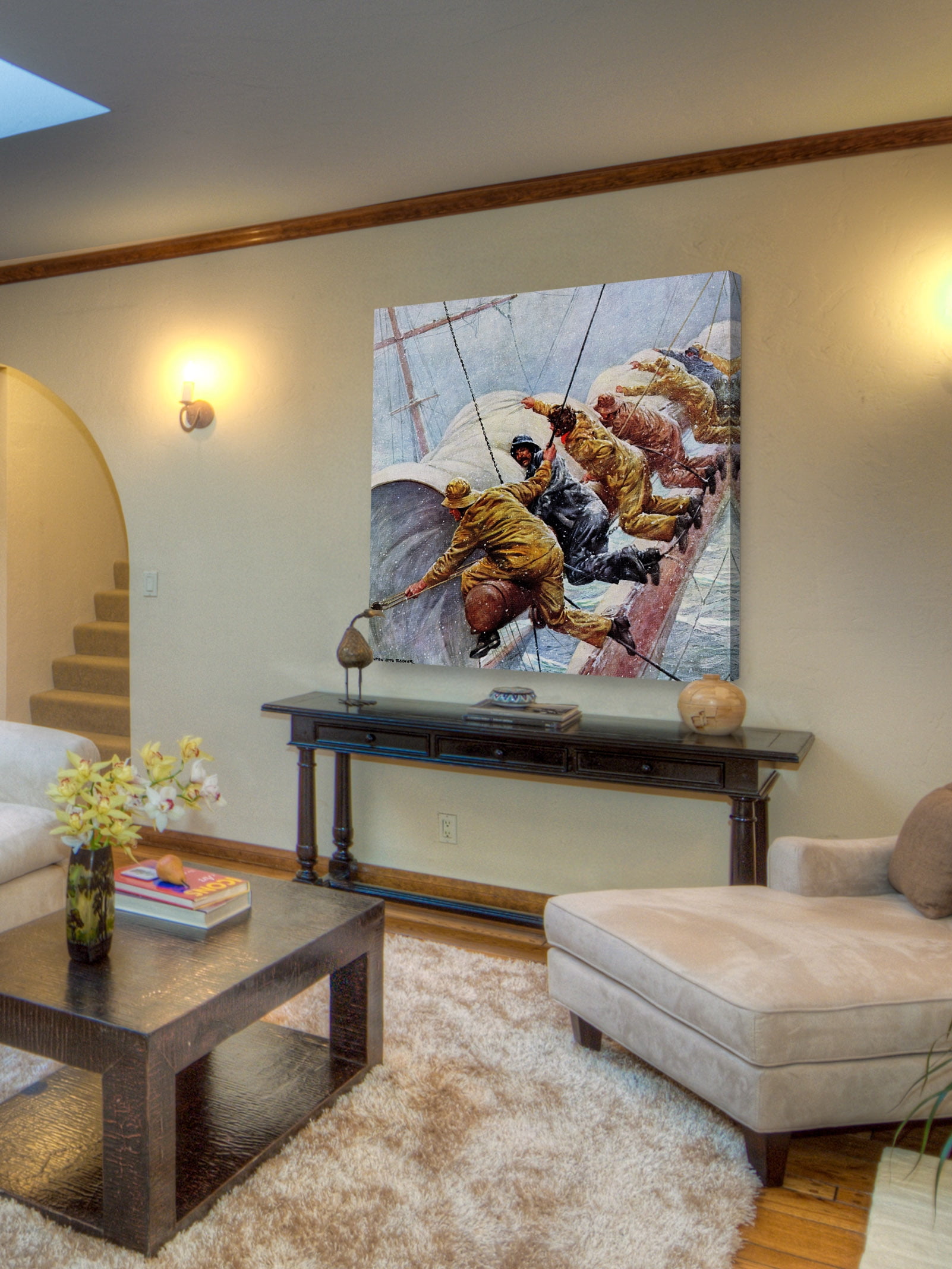 "Heave Ho!" Painting Print on Wrapped Canvas