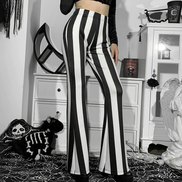 Flare pants store striped