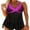 Purple, variant on TheFound Tankini Swimsuit for Women Two Piece Tummy Control Bathing Suits Tankini Top with Sporty Boy Shorts