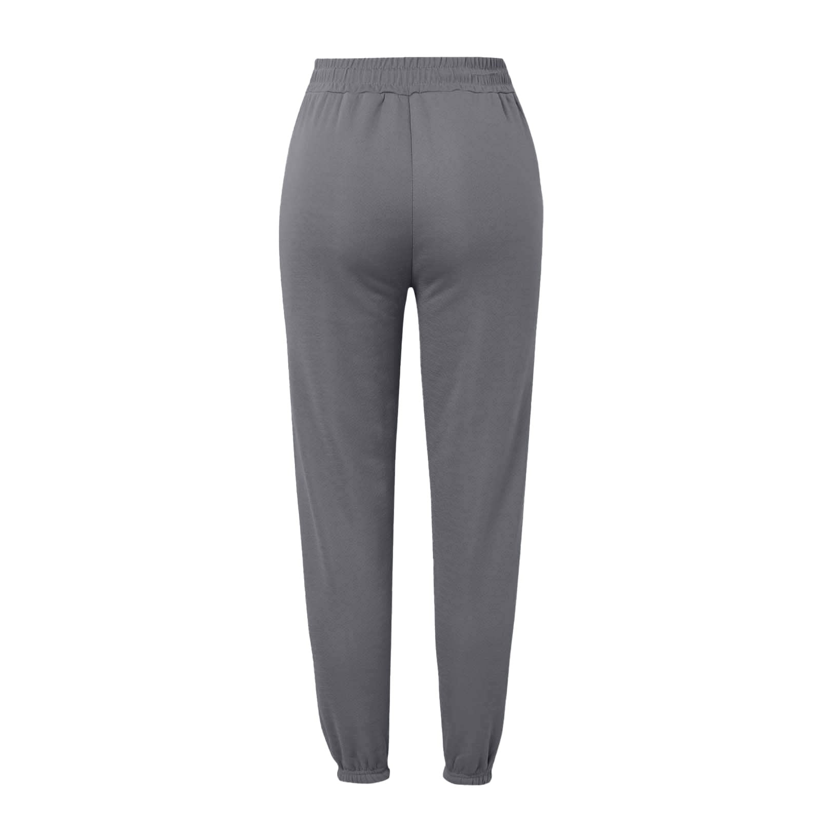 Women's Solid Color Winter Elastic Waistband With And Drawstring Casual Sports Pants Womens plus Size Casual Pants Suits for Wedding Track Pants Women Beach Pants for Women Casual Women Casual Pants