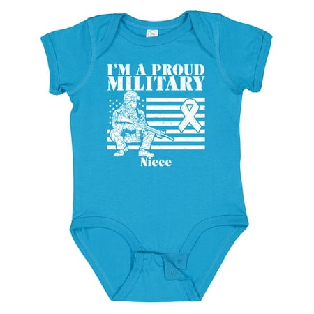 

Inktastic Proud Military Niece Red Friday Gift Baby Girl Bodysuit