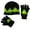 Yellow, variant on N'Ice Caps Big Kids Boys Hat Glove Set - Cable Knit and Sherpa Lined - Winter Black