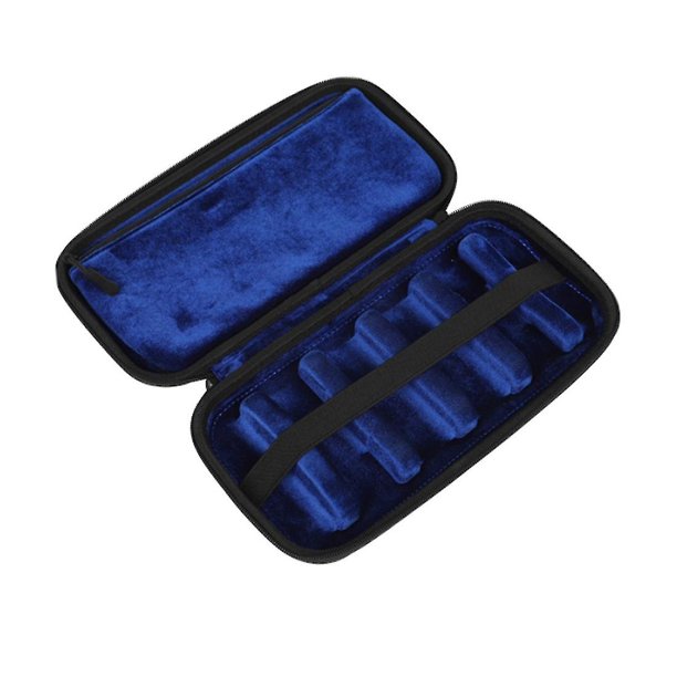 6 ranuras Saxoph Moutiece Case Abras Ant con Fll Bag Accesorios Saxofón portátil