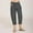 Dark Gray, variant on Aloohaidyvio Women Pants ,Women Casual Solid Drawstring Elastic Waist Wide Leg Pants Cropped Trousers