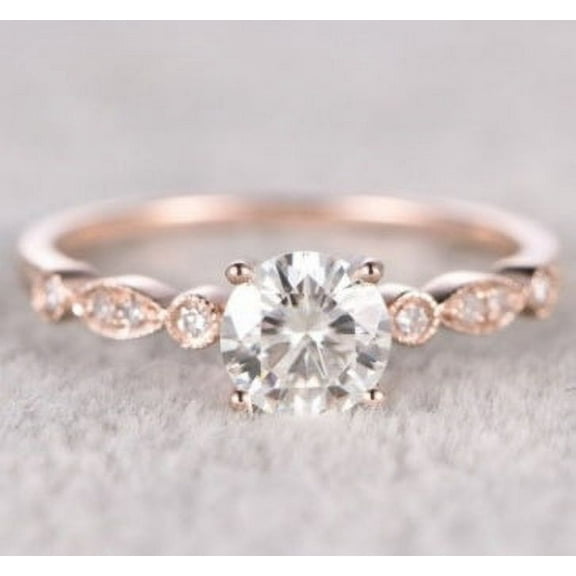 Simple zircon ring female